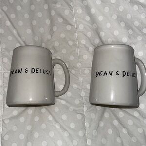2 Dean & Deluca/Bennington Pottery Mugs RARE